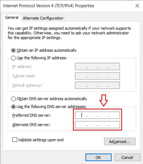 Change DNS Settings